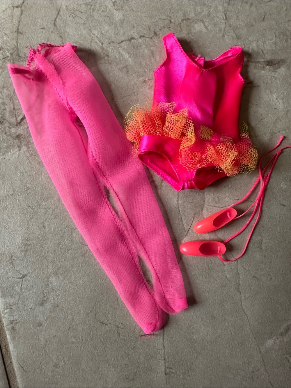 1970 Barbie Prima Ballerina #1787 complete toe shoes, tights, leotard 
Vintage
